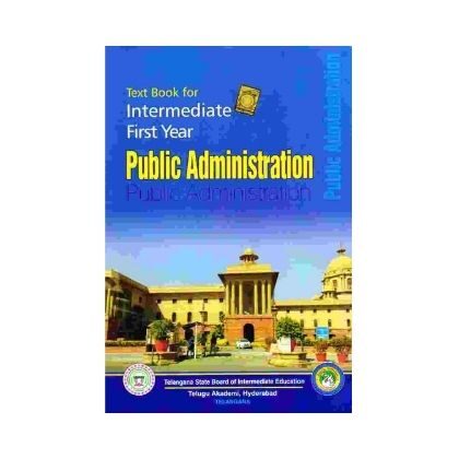 Intermediate Public Administration 1 Year Telugu Academy