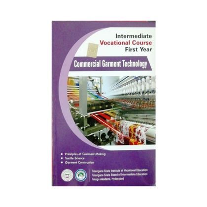 Intermediate Vocational Course I year Commercial Garment Technology Telugu Academy
